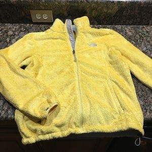 Women’s fuzzy North Face Zip Up